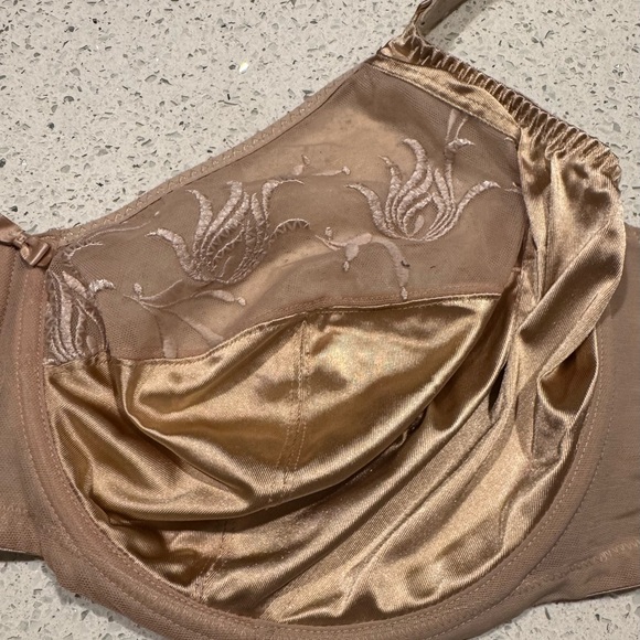Elomi Nude Tan Full Coverage Caitlyn Embroidered Bra Size 38K - Picture 4 of 9